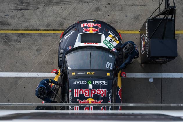 August 16, 2026, GER, Motorsports, ADAC DTM, 2026 Season, Nürburgring, Marco Mapelli (Italy), Team Abt Sportsline Red Bull, Lamborghini Temerario GT3, 10th in the pit lane during Sunday’s DTM race at the Nürburgring, Nürburg, Nürburgring, Rhineland-Palatinate, Germany Copyright: xnordphotoxGmbHx xKnabx