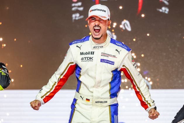 Pascal Wehrlein, Porsche Formula E Team, No. 94, celebration, joy, laughter on the podium after the race, World Champion, World Driver Champion, ABB FIA Formula E World Championship, 2026 London e-Prix, United Kingdom, Season 12 (2025–26), Round 17, July 16, 2026, ABB FIA Formula E World Championship, 2026 London ePrix, United Kingdom, Season 12 (2025–26), Round 17, July 16, 2026, London Copyright: xEibner-Pressefoto LauraxRoemerx EP_LRR