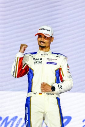 Pascal Wehrlein, Porsche Formula E Team, No. 94, celebration, joy, laughter on the podium after the race, World Champion, World Driver Champion, ABB FIA Formula E World Championship, 2026 London e-Prix, United Kingdom, Season 12 (2025–26), Round 17, July 16, 2026, ABB FIA Formula E World Championship, 2026 London ePrix, United Kingdom, Season 12 (2025–26), Round 17, July 16, 2026, London Copyright: xEibner-Pressefoto LauraxRoemerx EP_LRR