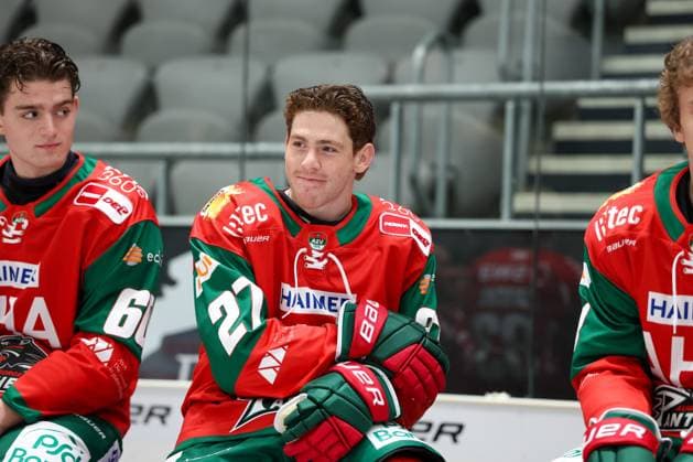 Kyle Mayhew 27 Augsburg Panthers, team and profile photos, Augsburg Panthers, 2026–2027 season, ice hockey, Penny DEL, August 17, 2025, Augsburg, Bavaria, Germany Copyright: xkolbert-press ChristianxKolbertx
