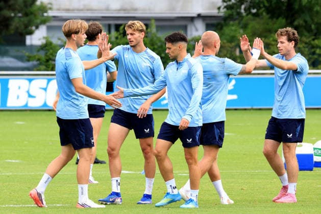August 18, 2026, Germany, Soccer, 2. Bundesliga, 2026–2027 Season, Sportforum, Hertha BSC, Training. DFB and DFL regulations prohibit any use of photographs as image sequences and or quasi-video. Berlin Sportforum, Berlin, Germany Copyright: xNordphotox xEnglerx