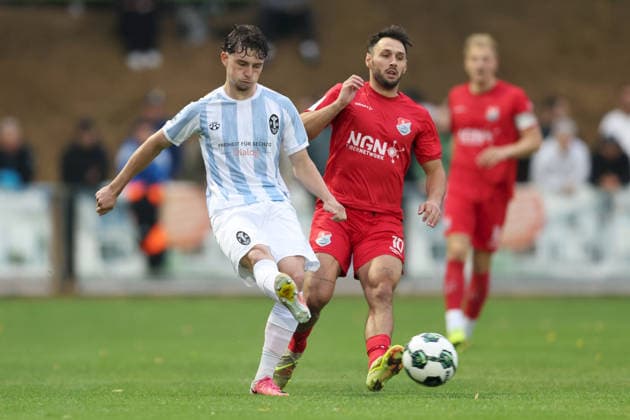 August 18, 2026, Men s Soccer, 2026–2027 Season, Bavarian Regional League, Matchday 5: TSV Aubstadt vs. TSV 1860 Munich, Lance Fiedler 47, TSV 1860 Munich and Timo Pitter 10, TSV Aubstadt Sulzfeld, Schulstadion Aubstadt, NGN Arena, Bavaria, Germany