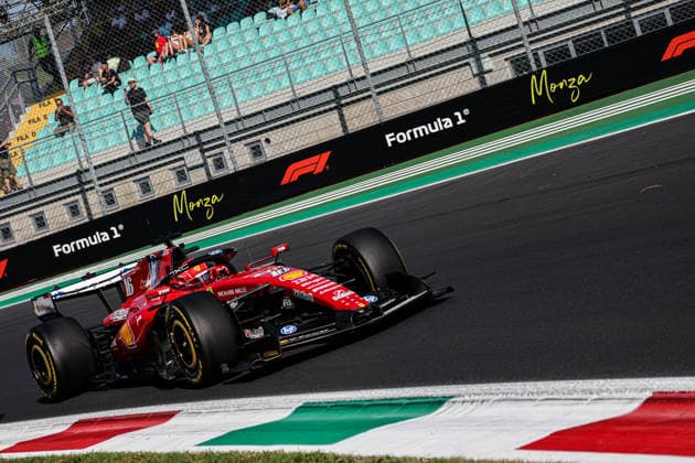 Charles Leclerc (MON) - Scuderia Ferrari HP during the Practice 2 session of the Formula 1 Pirelli Gran Premio d Italia 2026 at Autodromo Nazionale Monza in Monza, Italy. Round 15 of 24 of the 2026 FIA Formula One World Championship, WM, Weltmeisterschaft held September 4-6, 2026. The Autodromo Nazionale Monza, the Temple of Speed, is the fastest circuit on the calendar and home of the tifosi. Formula 1 Pirelli Gran Premio d Italia 2026 - Round 15 of 24 - Autodromo Nazionale Monza, Monza, Italy F1-2026-R15-ITA