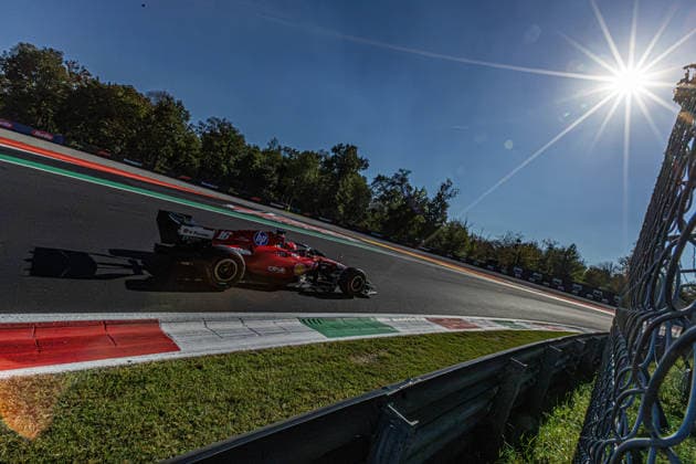 Charles Leclerc (MON) - Scuderia Ferrari HP during the Practice 2 session of the Formula 1 Pirelli Gran Premio d Italia 2026 at Autodromo Nazionale Monza in Monza, Italy. Round 15 of 24 of the 2026 FIA Formula One World Championship, WM, Weltmeisterschaft held September 4-6, 2026. The Autodromo Nazionale Monza, the Temple of Speed, is the fastest circuit on the calendar and home of the tifosi. Formula 1 Pirelli Gran Premio d Italia 2026 - Round 15 of 24 - Autodromo Nazionale Monza, Monza, Italy F1-2026-R15-ITA