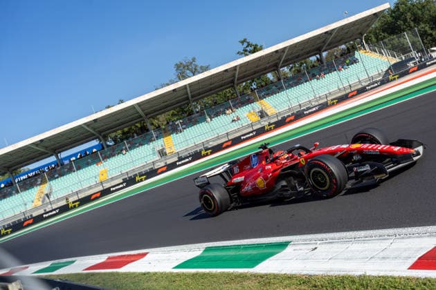 Charles Leclerc (MON) - Scuderia Ferrari HP during the Practice 2 session of the Formula 1 Pirelli Gran Premio d Italia 2026 at Autodromo Nazionale Monza in Monza, Italy. Round 15 of 24 of the 2026 FIA Formula One World Championship, WM, Weltmeisterschaft held September 4-6, 2026. The Autodromo Nazionale Monza, the Temple of Speed, is the fastest circuit on the calendar and home of the tifosi. Formula 1 Pirelli Gran Premio d Italia 2026 - Round 15 of 24 - Autodromo Nazionale Monza, Monza, Italy F1-2026-R15-ITA