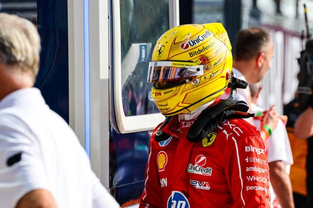 IPA88157704 - Lewis Hamilton (GBR) - Scuderia Ferrari HP during the qualifying session of the 2026 Formula 1 Pirelli Italian Grand Prix at the Autodromo Nazionale Monza in Monza, Italy. Round 15 of 24 in the 2026 FIA Formula One World Championship, WM, Weltmeisterschaft held September 4–6, 2026. The Autodromo Nazionale Monza, the Temple of Speed, is the fastest circuit on the calendar and home to the tifosi. Copyright: xAlessioxDexMarco IPAxSportx xx 88157704