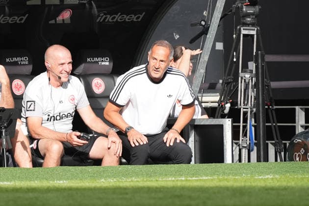 Coach Adi Hütter, Eintracht Frankfurt, September 6, 2026, Bundesliga, 2026–2027 season, Eintracht Frankfurt vs. FC Augsburg, Deutsche Bank Park, Matchday 2