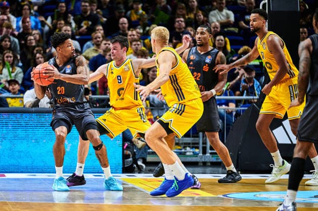 URALD KING, Chemnitz 99, 20; Jonas Mattisseck, ALBA BERLIN, 09; Sam Griesel, ALBA BERLIN, 05, NIGHAEL CEASER Chemnitz 99, 22, Norris Agbakoko ALBA BERLIN, 17, GER, ALBA Berlin vs. Chemnitz 99, Men’s Basketball, easy Credit BBL, 2026–27 Season, Matchday 1, September 18, 2026 GER, ALBA Berlin vs. Chemnitz 99, Men’s Basketball, easyCredit BBL, 2026–27 Season, Matchday 1, September 18, 2026 Berlin Copyright: xClaudiusxRauch,xEibner-Pressefotox xClaudiusxRauchx EP_CRH