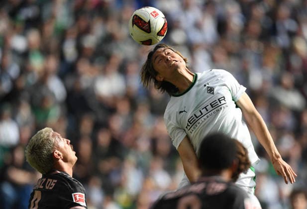 September 19, 2026, xophax, Soccer, 1. Bundesliga, DFL, Borussia Mönchengladbach vs. 1. FSV Mainz 05, Phillip Tietz (Mainz 05), on the left, and Lou Itakura, on the right, Mönchengladbach DFL DFB REGULATIONS PROHIBIT ANY USE OF PHOTOGRAPHS AS IMAGE SEQUENCES AND OR QUASI-VIDEO Mönchengladbach