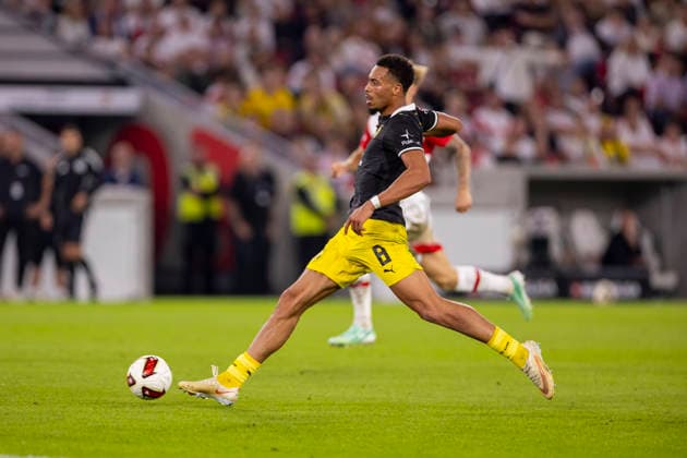September 19, 2026, Soccer, Matchday 4 of the 1st Bundesliga, VfB Stuttgart vs. Borussia Dortmund, Felix Nmecha, Borussia Dortmund, Stuttgart, MHP Arena, Baden-Württemberg, Germany, xRHR PHOTO DEx Copyright: DennisxEwert RHR-FOTOx RHR-FOTO DE
