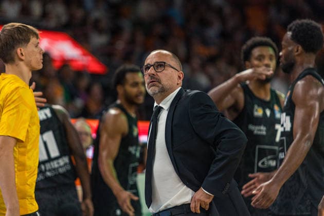September 20, 2026 ratiopharm Ulm vs. MHP Riesen Ludwigsburg Germany, Ulm, September 20, 2026, Basketball, Bundesliga, 2026–2027 season, ratiopharm Ulm vs. MHP Riesen Ludwigsburg, Carles Ortega Duran, head coach of MHP Riesen Ludwigsburg