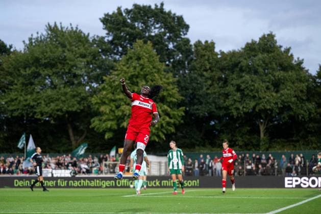 September 21, 2026, GER, Soccer, Women s, Google Pixel 1 Bundesliga, 2026–2027 Season, Matchday 4, SV Werder Bremen vs. VfB Stuttgart. DFB and DFL regulations prohibit any use of photographs as image sequences and or quasi-video. Bremen Stadium, Platz 11, Bremen, Germany Copyright: xNordphoto Memmlerx