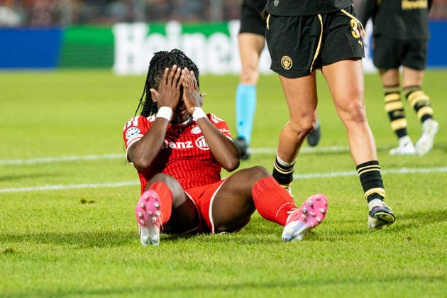 Soccer: UEFA Women s Champions League, Matchday 1, FC Bayern Munich Women vs. Manchester City Women s Football Club on September 22, 2026, at Sportpark Unterhaching in Munich, Germany, 2026–2027 season. Edna Imade, FC Bayern Munich, 29, Sportpark Unterhaching, Munich, Germany Copyright: xPhilippxImhofx