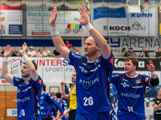 Tobias Heinzelmann, HBW Balingen Weilstetten 28, HBW Balingen Weilstetten vs. TSV Hannover Burgdorf, Handball, DHB Cup, 2nd Round, 2026–2027 Season, September 23, 2026, HBW Balingen Weilstetten vs. TSV Hannover Burgdorf, Handball, DHB Cup, Round 2, 2026–2027 Season, September 23, 2026, Balingen Copyright: xEibner-Pressefoto FlorianxSchustx EP_FSU