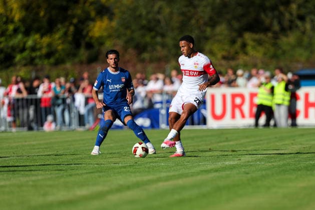 Nikolas Terkelsen Nartey of VfB Stuttgart, age 28, plays a pass GER, VfB Stuttgart vs. 1 FC Heidenheim 1846, soccer, friendly match, 2026–2027 season, September 25, 2026, GER, VfB Stuttgart vs. 1 FC Heidenheim 1846, soccer, friendly match, 2026–2027 season, September 25, 2026, Beutelsbach Copyright: xEibner-Pressefoto SoerenxHerwegx EP_SHG