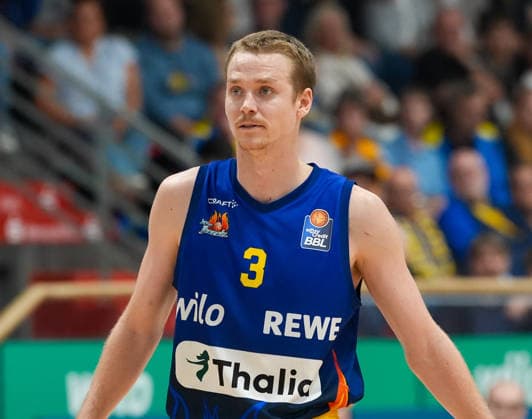 Adam Kunkel, Phoenix Hagen, 3 GER, Phoenix Hagen vs. ratiopharm Ulm, easyCredit BBL, Matchday 2, 2026–27 Season, Krollmann Arena, Hagen, September 25, 2026. Photo by HMB Media, Scott W. Coleman Copyright: HMBxMedia xScottxW.xColeman