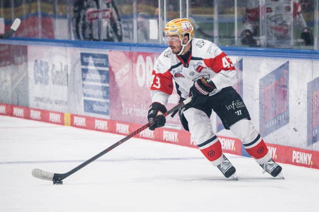 Greg Meireles, Nuremberg Ice Tigers, 43 GER, Löwen Frankfurt vs. Nuremberg Ice Tigers, Ice Hockey, Penny DEL, Matchday 3, 2026–2027 Season, September 25, 2026 Eibner Press Photo Attila Ziga GER, Löwen Frankfurt vs. Nuremberg Ice Tigers, Ice Hockey, Penny DEL, Matchday 3, 2026–2027 Season, September 25, 2026 Frankfurt Copyright: xEibner-Pressefotox EP_AZA