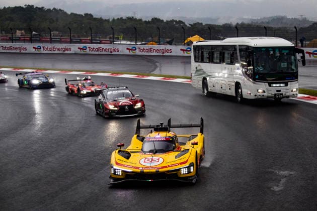 FIA WEC - 6 HOURS OF FUJI 2026 83 HANSON Phil (gbr), KUBICA Robert (pol), YE Yifei (chn), AF Corse, Ferrari 499P 83, Hypercar, action, Safari Circuit during the 6 Hours of Fuji 2026, 6th round of the 2026 FIA World Endurance Championship, from September 25 to 27, 2026 on the Fuji Speedway in Oyama, Shizuoka, Japan - OyamaJapan Copyright: xJULIENxDELFOSSEx