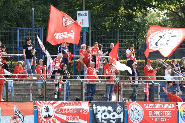 September 26, 2026, Germany, Soccer, Women s Bundesliga 2, Matchday, 2026–2027 Season, Amateurstadion, Hertha BSC vs. 1. FC Köln, Fan Block 2, DFB DFL regulations prohibit any use of photographs as image sequences and or quasi-video. nordphoto GmbH, Engler, Berlin, Amateurstadion, Berlin, Germany Copyright: xNordphotox xEnglerx