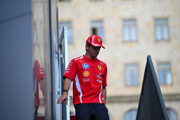 Charles Leclerc (MON) - Scuderia Ferrari HP during the Friday s Sessions of Formula 1 Azerbaijan Grand Prix 2026 at Baku City Circuit in Baku, Azerbaijan. Round 17 of 24 of the 2026 FIA Formula One World Championship, WM, Weltmeisterschaft held September 24-26, 2026. The Baku City Circuit, one of the longest street circuits in Formula 1, combines a flat-out seafront section with the narrow old town walls. Formula 1 Azerbaijan Grand Prix 2026 - Round 17 of 24 - Baku City Circuit, Baku, Azerbaijan F1-2026-R17-AZE