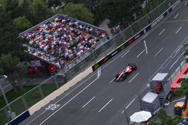 Charles Leclerc (MON) - Scuderia Ferrari HP during the Friday s Sessions of Formula 1 Azerbaijan Grand Prix 2026 at Baku City Circuit in Baku, Azerbaijan. Round 17 of 24 of the 2026 FIA Formula One World Championship, WM, Weltmeisterschaft held September 24-26, 2026. The Baku City Circuit, one of the longest street circuits in Formula 1, combines a flat-out seafront section with the narrow old town walls. Formula 1 Azerbaijan Grand Prix 2026 - Round 17 of 24 - Baku City Circuit, Baku, Azerbaijan F1-2026-R17-AZE