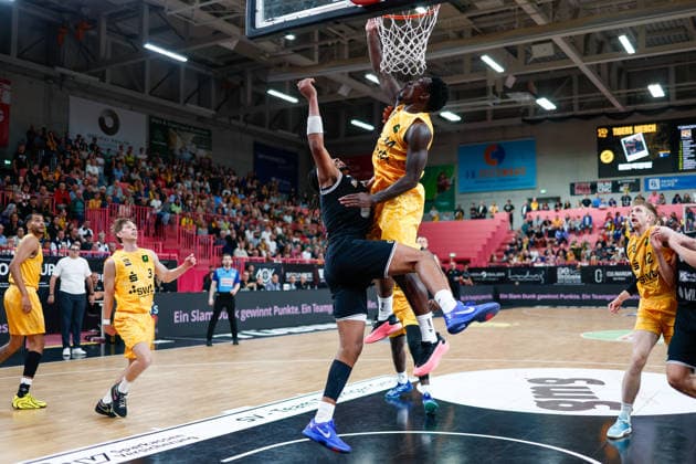 Rank: Champion MLP Academics Heidelberg, 55; Jesse Chidera, Ani Tigers Tübingen, 14, , GER, Tigers Tübingen vs. MLP Academics Heidelberg, Basketball, ProA, Matchday 1, 2026–2027 season, September 26, 2026 GER, Tigers Tübingen vs. MLP Academics Heidelberg, Basketball, ProA, Matchday 1, 2026–2027 season, September 26, 2026 Tigers Tübingen Copyright: xEibner-Pressefoto KirstenxJaegerx