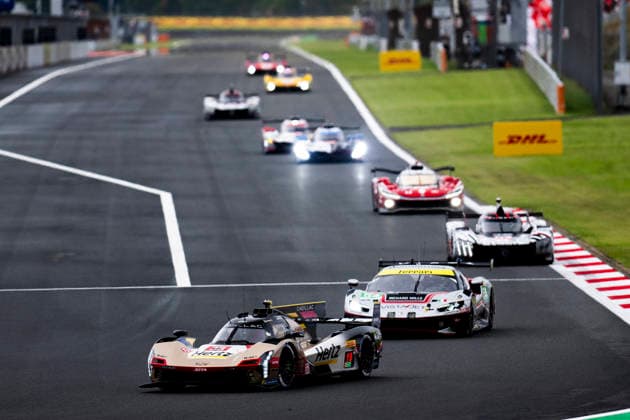 FIA WEC - 6 HOURS OF FUJI 2026 38 BAMBER Earl (nzl), BOURDAIS SÃ bastien (fra), AITKEN Jack (gbr), Cadillac Hertz Team Jota, Cadillac V-Series.R 38, Hypercar, action during the 6 Hours of Fuji 2026, 6th round of the 2026 FIA World Endurance Championship, from September 25 to 27, 2026 on the Fuji Speedway in Oyama, Shizuoka, Japan - OyamaJapan Copyright: xFabrizioxBoldonix