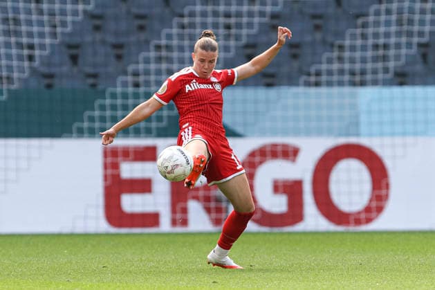 Sarah Mattner Trembleau of FC Bayern Munich in action, on the ball, making a solo run during the DFB Women s Cup match between Borussia Mönchengladbach and FC Bayern Munich at ista Borussia Park on September 27, 2026, in Mönchengladbach, Germany Photo by Oliver Kaelke, DeFodi Images Sarah Mattner Trembleau of FC Bayern Munich controls the ball during the DFB Women’s Cup match between Borussia Mönchengladbach and FC Bayern Munich at ista Borussia Park on September 27, 2026 in Mönchengladbach, Germany. Photo by Oliver Kaelke, DeFodi Images. DFB and DFL regulations prohibit any use of photographs as image sequences and or quasi-video. Photo by Oliver Kaelke, DeFodi Images