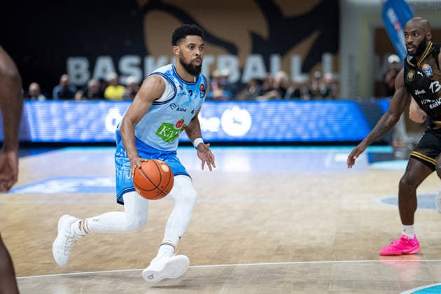 Zach Copeland No. 2 Rostock Seawolves GER, Basketball: Löwen Braunschweig vs. Rostock Seawolves, Basketball, easyCredit BBL, Week 3, 2026–27 Season, September 27, 2026 GER, Basketball: Löwen Braunschweig vs. Rostock Seawolves, Basketball, easyCredit BBL, Week 3, 2026–27 Season, September 27, 2026 Braunschweig Copyright: xEibner-Pressefoto DanielxREINELTx EP_DRT