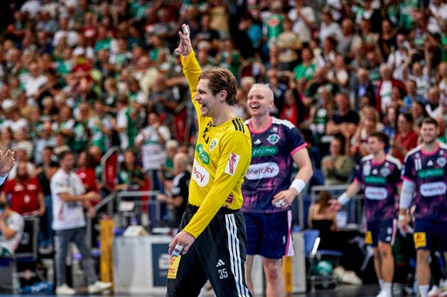 TSV Hannover Burgdorf Victory Celebration Joel Birlehm TSV Hannover Burgdorf DIE RECKEN 35 Joy TSV Hannover Burgdorf vs. FRISCH AUF Goeppingen, Handball Bundesliga, HBL, 2026–2027 Season, September 27, 2026, Press Photo by Jan Frederic Helbig, TSV Hannover Burgdorf vs. FRISCH AUF Goeppingen, Handball Bundesliga, HBL, ZAG Arena, Opel Handball Bundesliga, 2026–2027 season, September 27, 2026, Hannover Copyright: xEibner-Pressefoto Jan-FredericxHelbigx EP_JHG