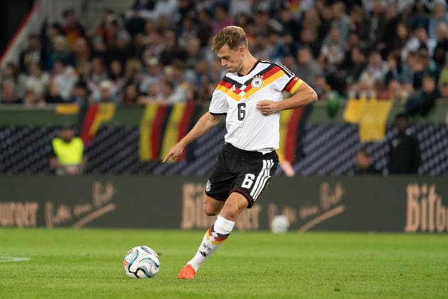 Joshua Kimmich Germany, 06 on the ball, action, dribbling, attack, GER, Germany vs. Greece, soccer, men s, UEFA Nations League, 2026–2027 season, September 27, 2026, GER, Germany vs. Greece, soccer, men s, UEFA Nations League, 2026–2027 season, September 27, 2026, Augsburg Copyright: xEibner-Pressefoto EdwardxCheungx EP_ECG