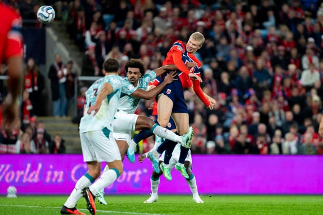 Soccer, Nations League: Norway vs. Portugal, Nations League, Oslo, September 27, 2026. Norway s Erling Braut Haaland during the international soccer match between Norway and Portugal in the Nations League. Photo by Cornelius Poppe, NTB, Oslo, Norway. EDITORIAL USE ONLY. RESTRICTED USE FOR BETTING COMPANIES. Copyright: xCorneliusxPoppex xNTBx