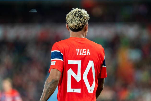Soccer, Nations League: Norway vs. Portugal, Nations League, Oslo, September 27, 2026. Norway s Antonio Nusa during the international soccer match between Norway and Portugal in the Nations League. Photo by Cornelius Poppe, NTB, Oslo, Norway. EDITORIAL USE ONLY. RESTRICTED USE FOR BETTING COMPANIES. Copyright: xCorneliusxPoppex xNTBx