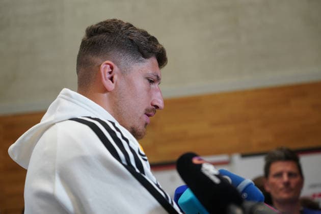 Vitaly Janelt Germany Herzo Base September 29, 2026 German National Team Nations League Preparation, Home Ground, HerzoBase, World of Adidas, Herzogenaurach