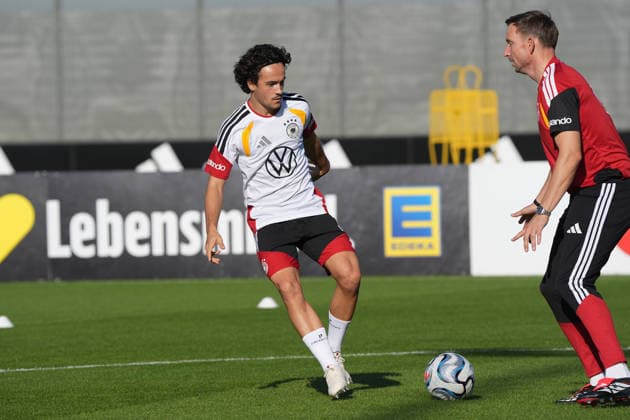 Mika Baur Germany Herzo Base September 29, 2026 German National Team Nations League Preparation, Home Ground, HerzoBase, World of Adidas, Herzogenaurach