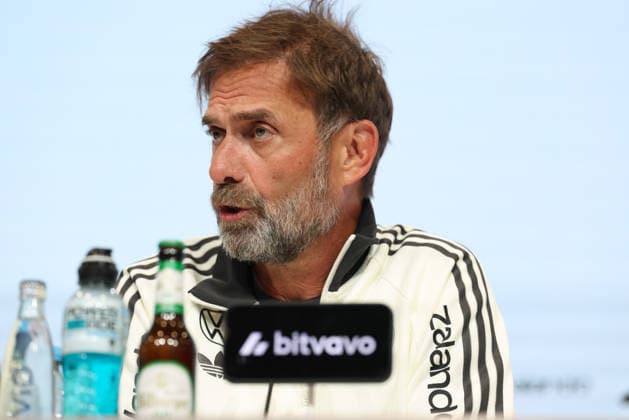 Jürgen Klopp, Germany, national team coach at the press conference, GER, German national team, post-match press conference, soccer, UEFA Nations League, 2026–2027 season, September 30, 2026, GER, German National Team, Closing Press Conference, Soccer, UEFA Nations League, 2026–2027 Season, September 30, 2026, Munich Copyright: xEibner-Pressefoto JennixMaulx EP_JML