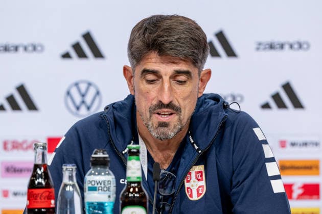 Veljko Paunovic, Head Coach, Serbia Portrait, GER, Germany vs. Serbia, Soccer, UEFA Nations League, League Phase League A, Post-Match Press Conference, 2026–2027 Season, September 30, 2026 DFL DFB REGULATIONS PROHIBIT ANY USE OF PHOTOGRAPHS AS IMAGE SEQUENCES AND OR QUASI-VIDEO Photo: HMB Media, Heike Feiner Copyright: HMBxMedia HeikexFeiner