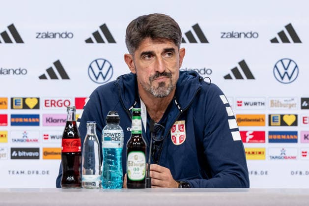 Veljko Paunovic, Head Coach, Serbia Portrait, Germany vs. Serbia, Soccer, UEFA Nations League, League A, Post-Match Press Conference, 2026–2027 Season, September 30, 2026 DFL DFB REGULATIONS PROHIBIT ANY USE OF PHOTOGRAPHS AS IMAGE SEQUENCES AND OR QUASI-VIDEO Photo: HMB Media, Heike Feiner Copyright: HMBxMedia HeikexFeiner