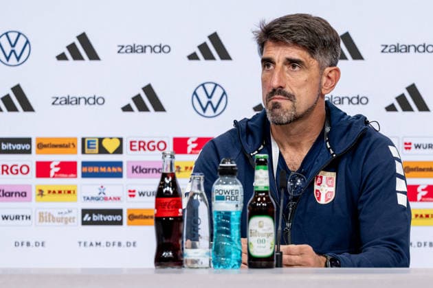 Veljko Paunovic, Head Coach, Serbia; Portrait; GER, Germany vs. Serbia; Soccer; UEFA Nations League; League Phase, League A; Post-Match Press Conference; 2026–2027 Season, September 30, 2026 DFL DFB REGULATIONS PROHIBIT ANY USE OF PHOTOGRAPHS AS IMAGE SEQUENCES AND OR QUASI-VIDEO Photo: HMB Media, Heike Feiner Copyright: HMBxMedia HeikexFeiner