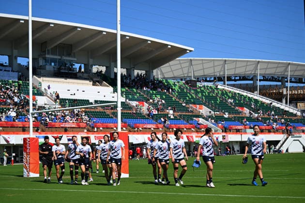 Japna team goup (JPN), OCTOBER 1, 2026 - Rugby : Women s Preliminary Round Pool D match between Japan - Singapore at Nagoya City Mizuho Park Rugby Field during the Asian Games Aichi-Nagoya 2026 in Aichi, Japan. Noxthirdxpartyxsales aflo_352328006 KenjiroxMatsuox