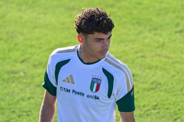 SOCCER - UEFA Nations League - TEAM ITALY - TRAINING Photo by IPA ABACAPRESS.COM89168990 - Italian player Samuele Inacio during TEAM ITALY - TRAINING, a UEFA Nations League soccer match in Florence, Italy, on September 30, 2026 Florence Italy Copyright: xIPAxSport ABACAx