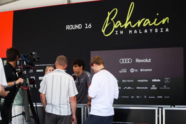 F1 - BAHRAIN GRAND PRIX IN MALAYSIA 2026 BORTOLETO Gabriel (bra), Audi F1 Team R26, portrait during the 2026 Formula 1 Bahrain Grand Prix in Malaysia, 16th round of the 2026 Formula One World Championship, WM, Weltmeisterschaft from October 2 to 4, 2026 on the Sepang International Circuit, in Sepang, Malaysia - SepangMalaysia Copyright: xANTONINxVINCENTx