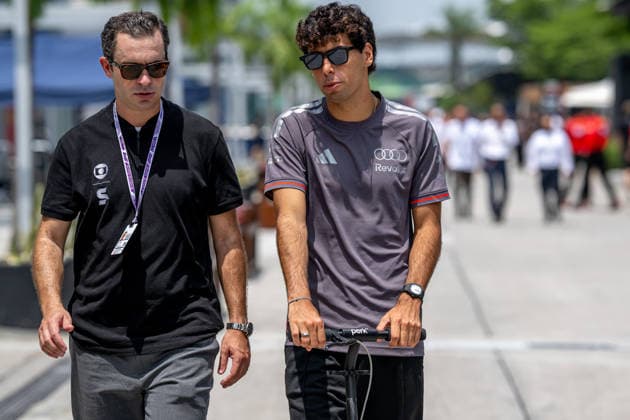 SEPANG, MALAYSIA: Gabriel Bortoleto, racing for the Audi Revolut F1 Team team during the 2026 Formula 1 Bahrain Grand Prix at the Sepang International Circuit in Sepang, Malaysia