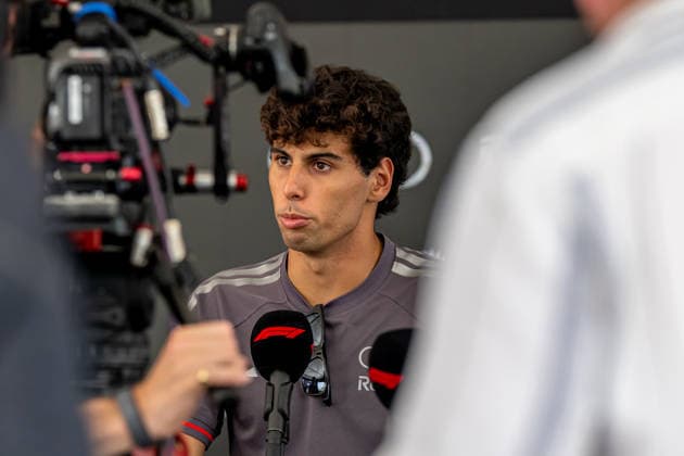 SEPANG, MALAYSIA: Gabriel Bortoleto, racing for the Audi Revolut F1 Team team during the 2026 Formula 1 Bahrain Grand Prix at the Sepang International Circuit in Sepang, Malaysia