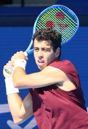 October 1, 2026, Tokyo, Japan - Jaume Munar of Spain returns the ball against Taylor Fritz of the United States during the first round match of the Japan Open tennis championship at the Ariake Colosseum in Tokyo on Thursday, October 1, 2026. photo by Yoshio Tsunoda AFLO aflo_352328814 imagoxisxentitledxtoxissuexaxsimplexusagexlicensexatxthextimexofxprovision.xPersonalityxan 0868317643st IMAGO YoshioxTsunodax