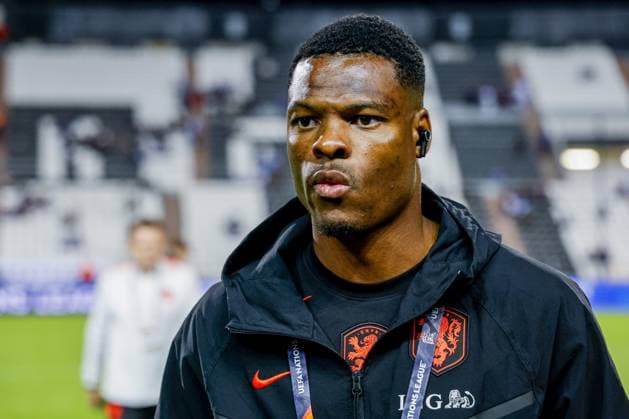THESSALONIKI - Denzel Dumfries of the Netherlands ahead of the UEFA Nations League match between Greece and the Netherlands at the Toumba Stadium on 1 October 2026 in Thessaloniki, Greece. MARCEL TER BALS ANP UEFA Nations League 2026 27 xVIxANPxSportx xMarcelxterxBalsxIVx 571080913 originalFilename: 571080913