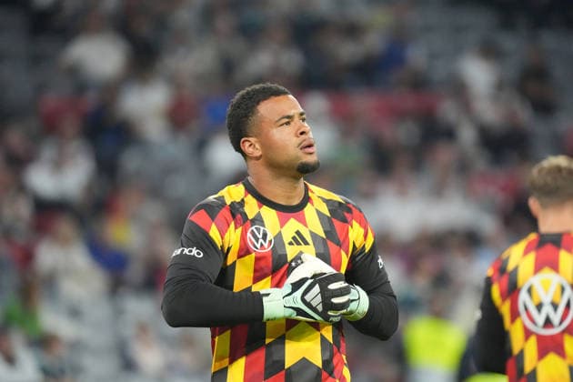 Goalkeeper Noah Atubolu Germany Munich October 1, 2026 Germany vs. Serbia, UEFA Nations League, Matchday 3, Allianz Arena