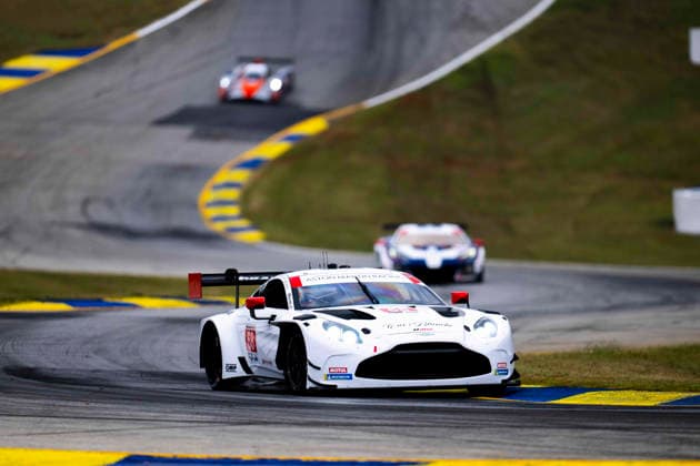AUTO - IMSA - PETIT LE MANS 2026 68 HASSE CLOT Valentin (fra), SORENSEN Marco (dnk), DRUDI Mattia (ita), Car Blanche, Aston Martin Vantage GT3 Evo, action during the 2026 Motul Petit Le Mans, 11th round of the 2026 IMSA WeatherTech SportsCar Championship, from October 1 to 3, 2026 on the Michelin Raceway Road Atlanta in Braselton, Georgia, United States of America - BraseltonUnited States Copyright: xFabrizioxBoldonix