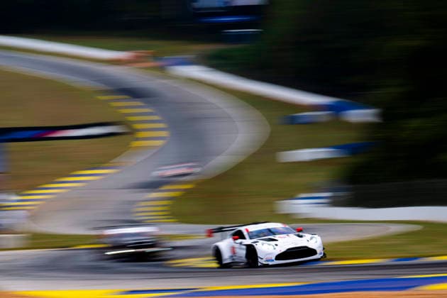 AUTO - IMSA - PETIT LE MANS 2026 68 HASSE CLOT Valentin (fra), SORENSEN Marco (dnk), DRUDI Mattia (ita), Car Blanche, Aston Martin Vantage GT3 Evo, action during the 2026 Motul Petit Le Mans, 11th round of the 2026 IMSA WeatherTech SportsCar Championship, from October 1 to 3, 2026 on the Michelin Raceway Road Atlanta in Braselton, Georgia, United States of America - BraseltonUnited States Copyright: xFabrizioxBoldonix