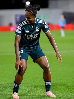 MANCHESTER, ENGLAND - October 1: Goal. Linda Caicedo of Real Madrid celebrates scoring during the UEFA Womens Champions League match between Manchester City and Real Madrid at Joie Stadium on October 1, 2026 in Manchester, England. (Photo by Natalie Mincher Sports Press Photo SPP) Copyright: xNataliexMincher SPPx Sportspressphoto_SPR243437